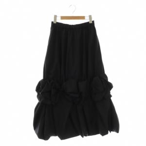 23AW Wrinkles Balloon-Skirt 38 ブラック