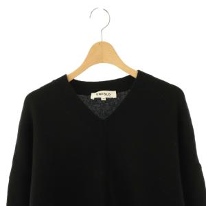 ENFOLD Vネック ウールカシミヤ ニット セーター 長袖 ウール カシミヤ混 38 黒 /NR OS