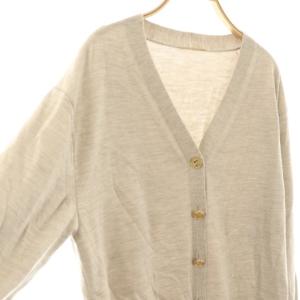 Deuxieme Classe 23AW refind ニットカーディガン グレージュ