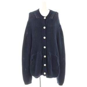 24SS ローゲージサマーニットカーディガン ネイビー