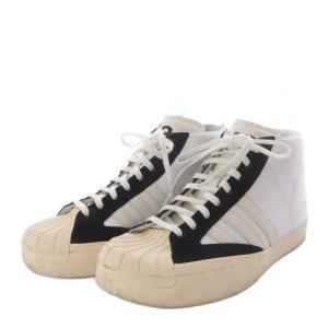 Y-3 YOHJI PRO スニーカー ハイカット レザー US6.5 ブラック ホワイト FX0898 /YO13
