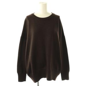 ベーシックニット セーター 長袖 ブラウン /HK OS