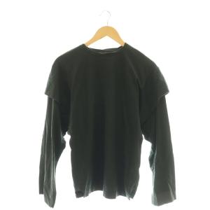 ダブルスリーブ Tシャツ カットソー S ブラック /DF OS SH