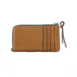 LOEWE 財布 カードケース 小銭入れ ライトキャメル ラウンドファスナー c660z40x04 SH /RI OS