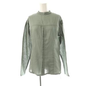 24SS Front hook blouse ブラウス F スモークグリーン /ES OS
