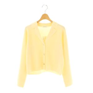 25SS 襟付きメタルボタンニットジャケット FR アイボリー /DO OS