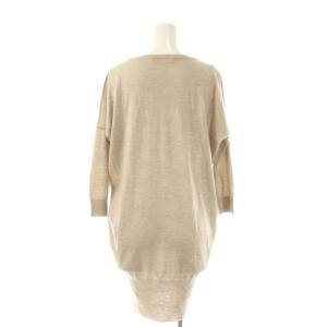 Cruciani カシミヤシルクニットチュニック 38 ベージュ /DO OS
