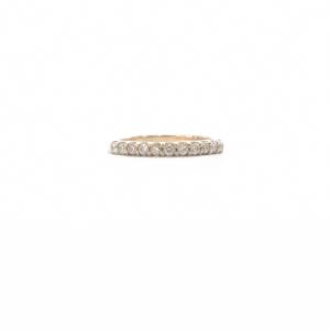 リング ハーフエタニティ K18 0.18ct イエローゴールド