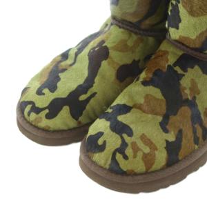 UGG australia CLASSIC SHORT ROWLAND ショートブーツ ウール 25cm カーキ 黒 ブラック 茶色