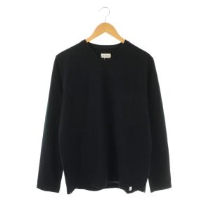 ストレッチミラノリブ VネックロンT Tシャツ カットソー 40 ブラック /ES OS