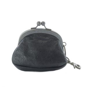 がま口 コインケース ブラック