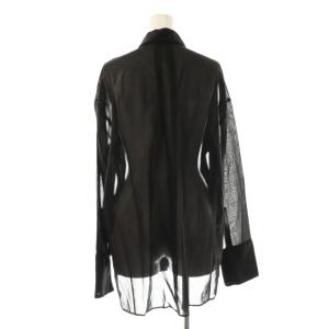Lisiere L'Appartement 25SS Sheer Voile 2way Shirts シアー ブラック