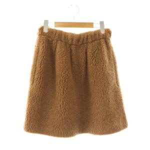 110602266 テディベア ボアスカート ミニ I36 ブラウン