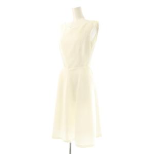 FOXEY NEW YORK 34793 ジャガード ノースリーブワンピース 38 ホワイト /ES OS