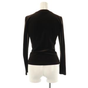 VELOUR NOIR by FOXEY NEW YORK ストレッチベロアカーディガン 38 ダークブラウン 23377 /DO OS SH