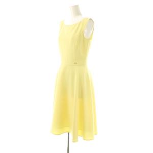 René ベーシック basic ノースリーブワンピース 34 イエロー 5726290 /DO OS SH