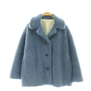 24AW スイートボアショートコート F ブルー