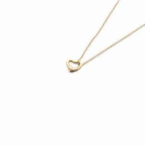 オープンハート ネックレス Au750