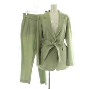 スーツ セットアップ テーラードジャケット パンツ ベルト付 2 1 ミント /MY OS