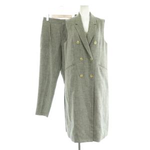 セットアップ ダブル ロングジレ ベスト パンツ 1 グレー /MY OS