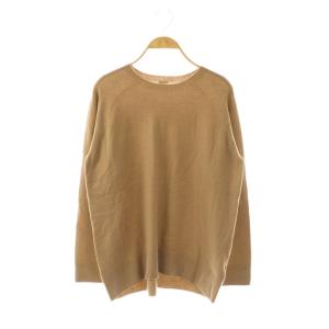 CAPRI クルーネックプルオーバー ニット セーター 長袖 ベージュ /HK OS