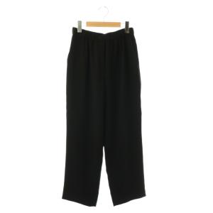 23AW ライトダブルクロスストレートパンツ XS ブラック /DO OS