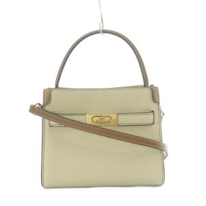 リー ラジウィル スモールダブルバッグ 2way ハンドバッグ ショルダー ベージュ 茶色 ブラウン レザー