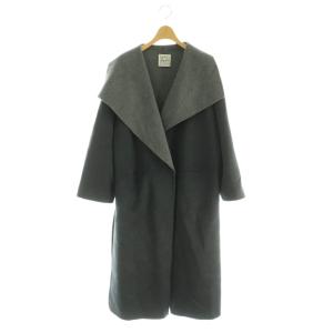 ショールカラーコート XXS ダークグレー
