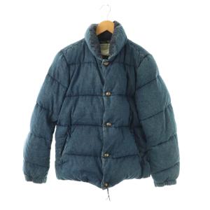 デニム ダウンジャケット L ブルー /ES OS