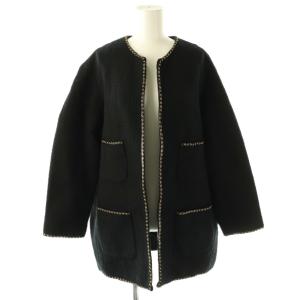 24AW chain ツイード ジャケット F ブラック