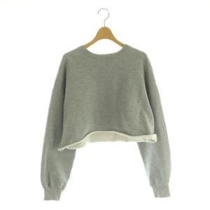 Cropped Sweat  スウェット トレーナー プルオーバー グレー /MI OS