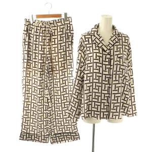 ホーム HOME セットアップ Florenceコラボ 開襟トップス&ショートパンツ F アイボリー ブラウン