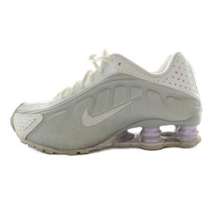 Shox R4 White and Metallic platinum