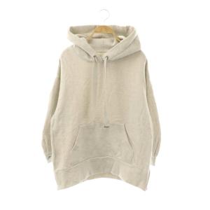 24AW ラメ起毛裏毛フーディパーカー スウェット 36 オフホワイト ライトグレー /ES OS SH