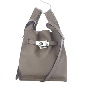 Market shoulder bag 2way グレーベージュ