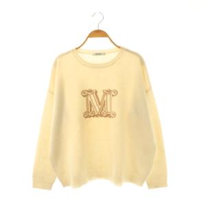 EDO Mロゴニットプルオーバー オフホワイト モカ