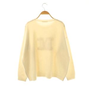 Max Mara EDO Mロゴニットプルオーバー オフホワイト モカ