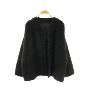 24AW PORTMIX クルーネック カーディガン ブラック