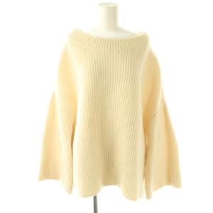 アゼワイドスリーブセーター ニット 長袖 オフホワイト /HK OS