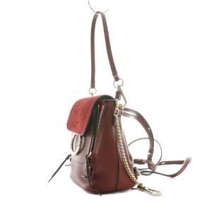 Chloe フェイ ミニ リュックサック ボルドー