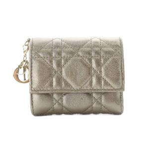 レディディオール ロータスウォレット ゴールドカラー