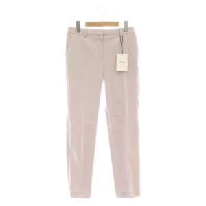 STRETCH CANVAS TREECA 4J N クロップドパンツ テーパード 2 ラベンダー色 /CX