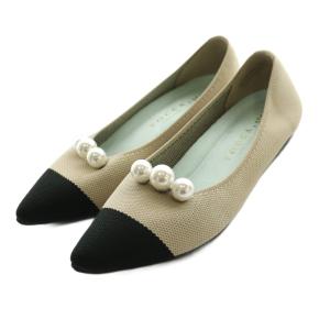 × ステッピ steppi バイカラーポインテッドパンプス BICOLOR POINTED PUMPS