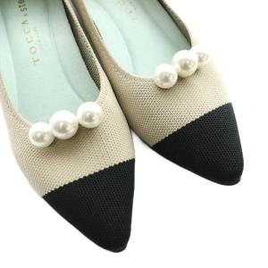 TOCCA × ステッピ steppi バイカラーポインテッドパンプス BICOLOR POINTED PUMPS