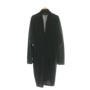 Yohji Yamamoto ジップアップ ロングカーディガン ウール 2 ブラック FO-T81-180