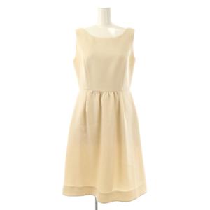 ノースリーブワンピース 膝丈 36 ライトベージュ /NR OS