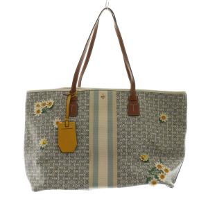 ジェミ二リンク デイジー トートバッグ 花側 グレー マルチカラー /AQ OS