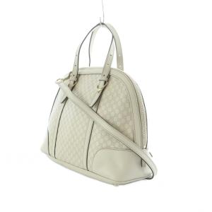 GUCCI マイクログッチシマ 2WAYバッグ  ライトベージュ 309617