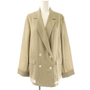 25SS リネンライク テーラードジャケット F ベージュ /ES OS