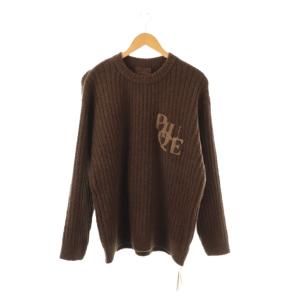 23AW Bitter べビモコプルオーバー ニット セーター 長袖 M ダークブラウン /HK OS